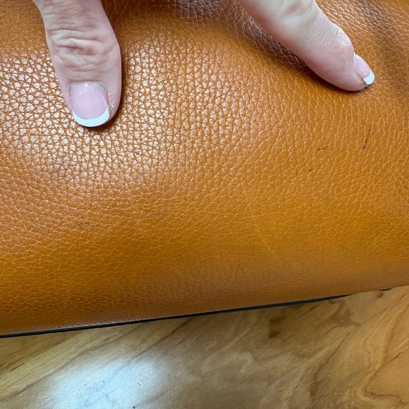 Coach rogue 1941 exotic butterscotch tan purse handbag satchel leather fair - Picture 7 of 15